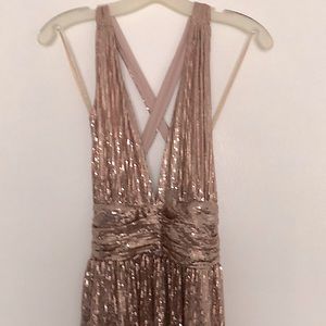 Rose sequin gown
